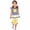 Yellow, variant on 2Pcs Baby Girls Kids Flower T-Shirt Tops Shorts Pants Outfits Summer Clothes 1-8Y