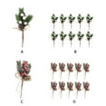 thumbnail image 4 of Unatoiry Artificial Pine Branches Gift Christmas Tree Decorations Christmas Decor Decor Ginkgo version 10PCS, 4 of 6