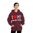 thumbnail image 5 of I Love My Polish Hound Dog Breed Graphic Hoodie Sweatshirt, Sizes S-5XL, 5 of 9