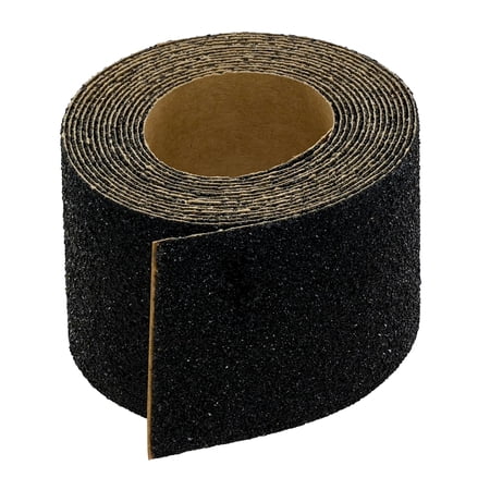 Hillman 2" x 8 ft Traction Control Anti-Slip Tape, Indoor and Outdoor, Black, Coarse Paper