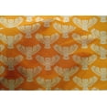 thumbnail image 4 of oneOone Cotton Silk Fabric Owl Block Printed Fabric 1 Yard 42 Inch Wide, 4 of 4