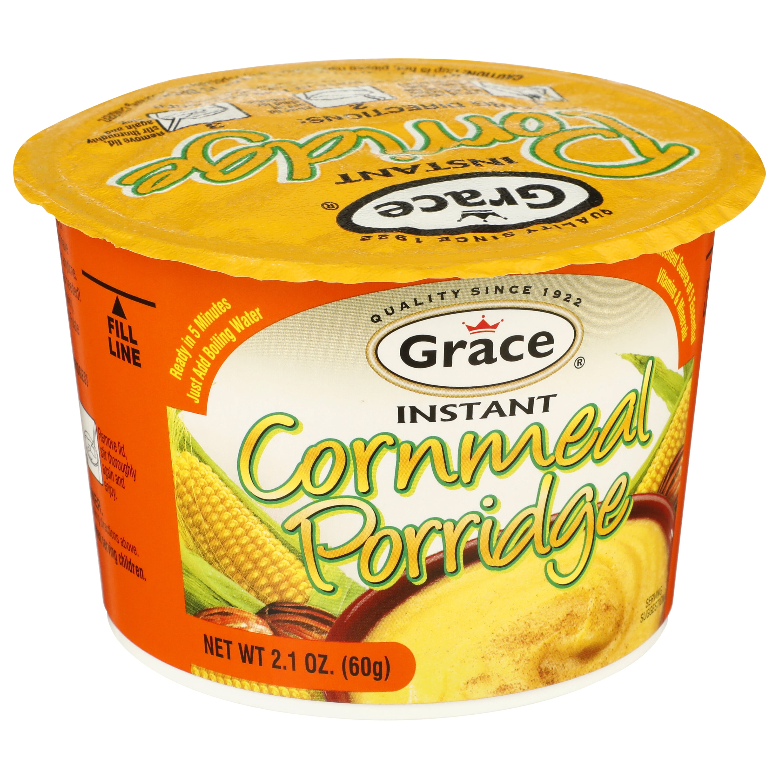 (6 pack) Grace Cornmeal Porridge, 2.12 oz