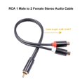 thumbnail image 2 of 0.3m o Speaker Y-Adapter Splitter Cable 1 Male to 2 Female Stereo o Cable Gold Plated, 2 of 4