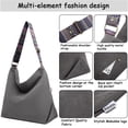 thumbnail image 3 of Bolso de mano para mujer, bolso de mano de cordón, bolso de mano grande, bolso de hombro, bolso bandolera informal para la escuela, la oficina, el trabajo, los viajes, las excursiones, las compras, 3 of 4