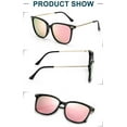 thumbnail image 3 of LVIOE Classic Square Polarized Sunglasses for Women Vintage Sun Glasses 100% UV Blocking for Outdoor Activities, 3 of 7