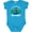 Turquoise, variant on Inktastic Peacock Girls Baby Bodysuit