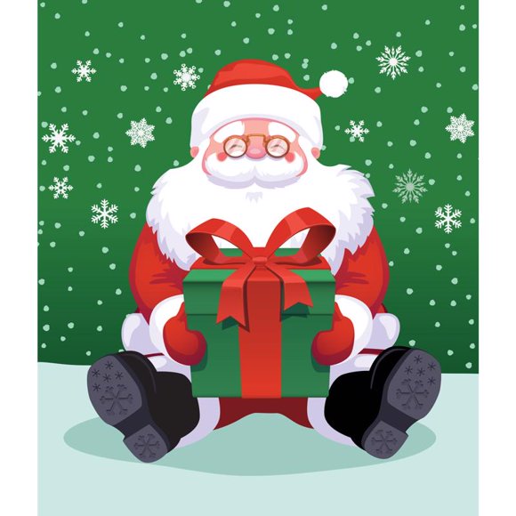 Cubierta para puerta de garaje, celebraciones de Papá Noel, 2,1 m x 2,4 m