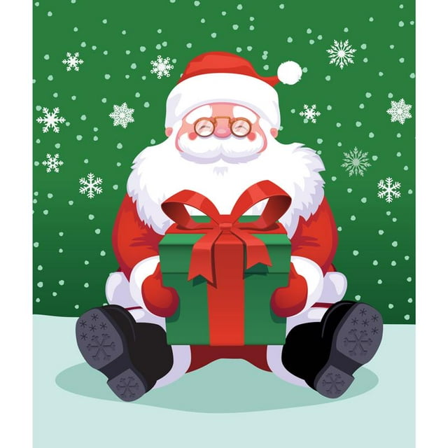 Cubierta para puerta de garaje, celebraciones de Papá Noel, 2,1 m x 2,4 m