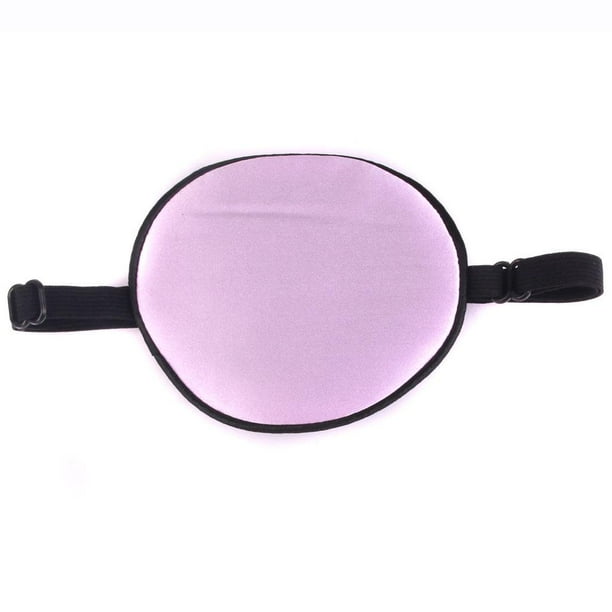 Parche de seda suave para ojo de pirata, visera para disfraz de adulto Morado claro S