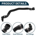 thumbnail image 4 of Manguera del radiador Unique Bargains Manguera de calefacción del radiador Manguera de salida del radiador No.17127584561 para BMW X6 2008-2011 Tubo de refrigerante de goma Negro 1 Pc, 4 of 6