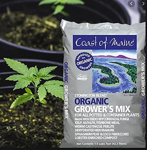 Coast of Maine Stonington Blend Organic Growers Potting Soil Mix (8 Pack)