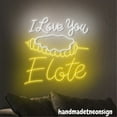 thumbnail image 3 of Handmadetneonsign I Love Elote Neon Sign, Mexican Food Wall Art Decor, Mexico Restaurant Wall Decor 68054, 3 of 5