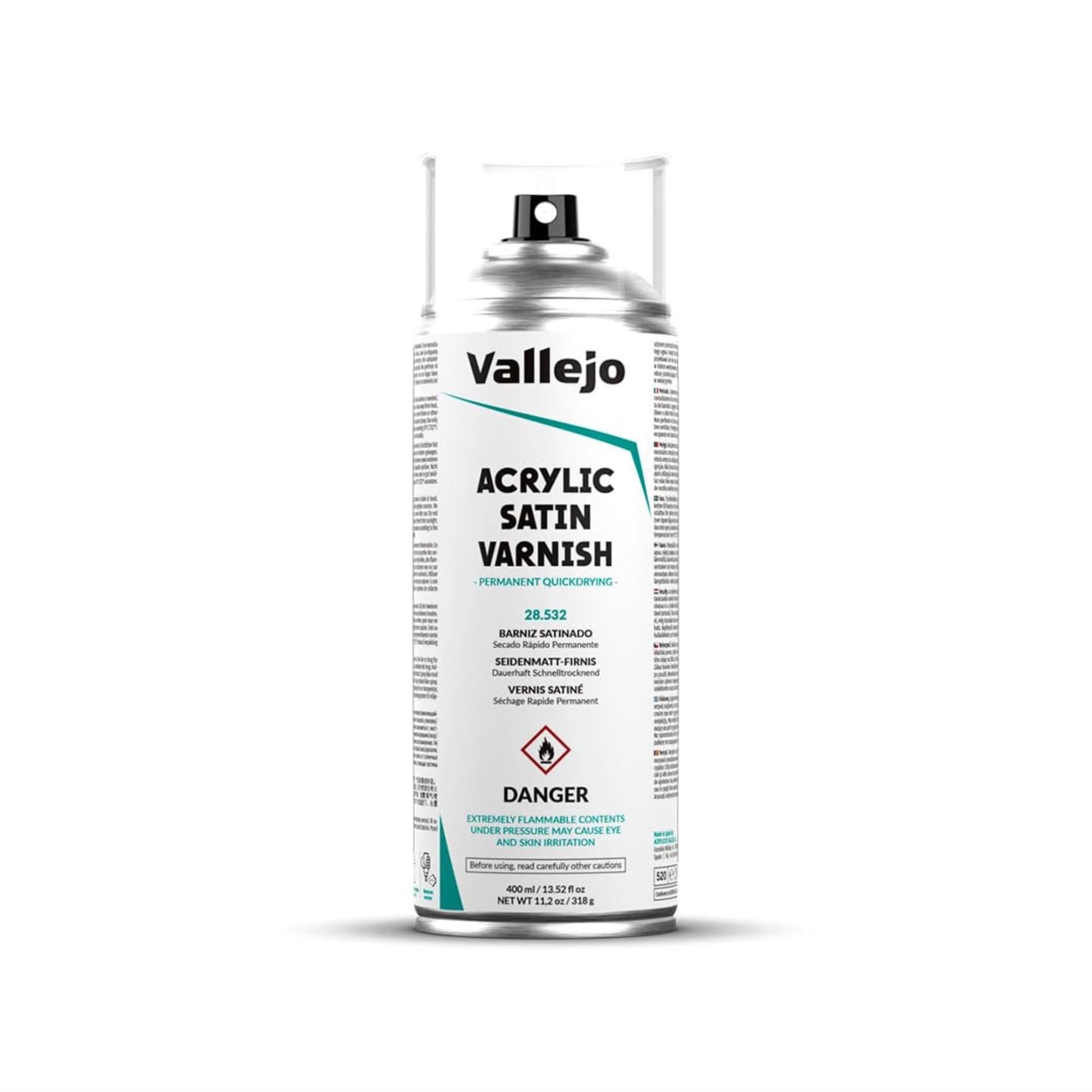 Acrylicos Vallejo VJP28532 400 ml Spray Varnish - Satin