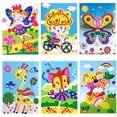 thumbnail image 1 of Mosaico de cristal 3D pegatina artística de princesa y mariposas juego Ehuebsd artesanal, 1 of 6