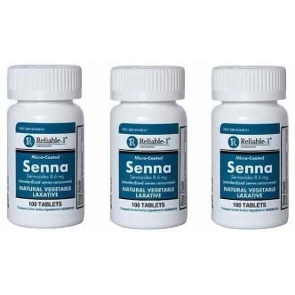 Senna Laxatives by Reliable 1 Laboratories Natural Laxatives for Constipation Relief Gentle Constipation Relief for Adults