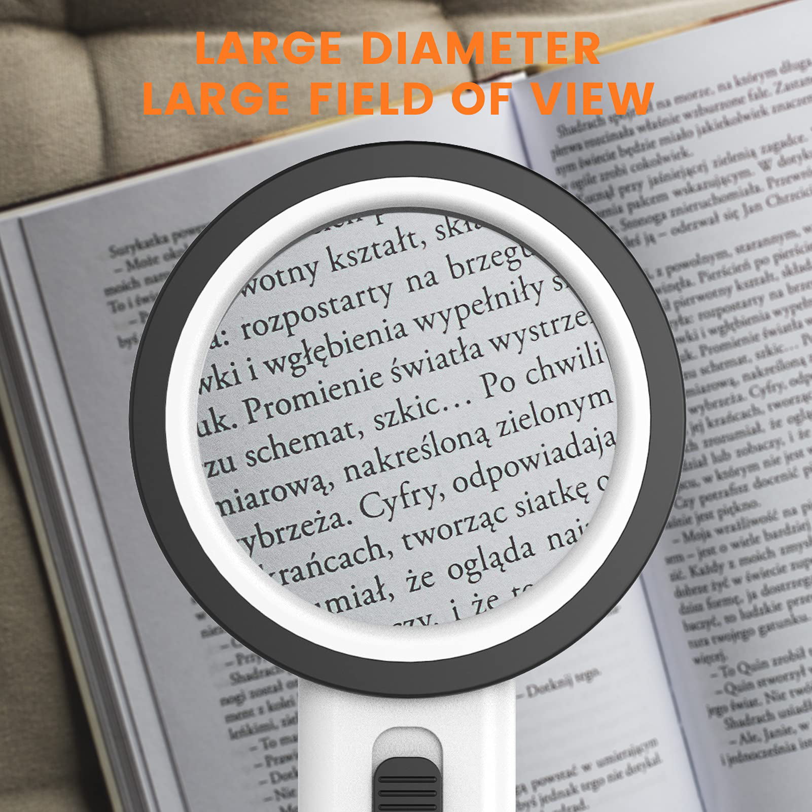  30X 40X Magnifying Glass with Light and Stand, Large Lighted  Magnifying Glass 18 LED Illuminated Handheld Magnifier Folding for Reading  Close Work Coins Jewelry Macular Degeneration (Red) : Health & Household