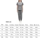 thumbnail image 5 of Conjunto de uniforme exfoliante para mujer, traje lavable a máquina con cuello en V, cintura elástica, ropa de trabajo para enfermera, ropa de trabajo Gris, 5 of 5