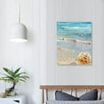 thumbnail image 4 of Lingy  Seashell Large Seascape Canvas Prints on Modern Stretched Canvas Wall Art Sea Beach Pictures Artwork for Living Room Bedroom Home Decorations L, 4 of 5