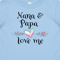 thumbnail image 4 of Inktastic Nana and Papa Love Me Heart Grandchild Boys or Girls Baby T-Shirt, 4 of 5