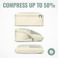 thumbnail image 2 of Aerotrunk Compression Packing Cubes for Travel - Luggage Organizer Bags - Double Zipper Packing Cubes for Suitcases (4-Pack, Beige), 2 of 8
