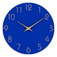 thumbnail image 2 of Wall Clock Round Silent Clocks Wall Mounted Wooden Carfts Living Room Decoration, 2 of 8