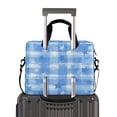 thumbnail image 2 of 16" Laptop Briefcase, Detachable Anti-Slip Shoulder Strap, Multi-Compartment Work Travel Bag Gentle Blue Stars, 2 of 8