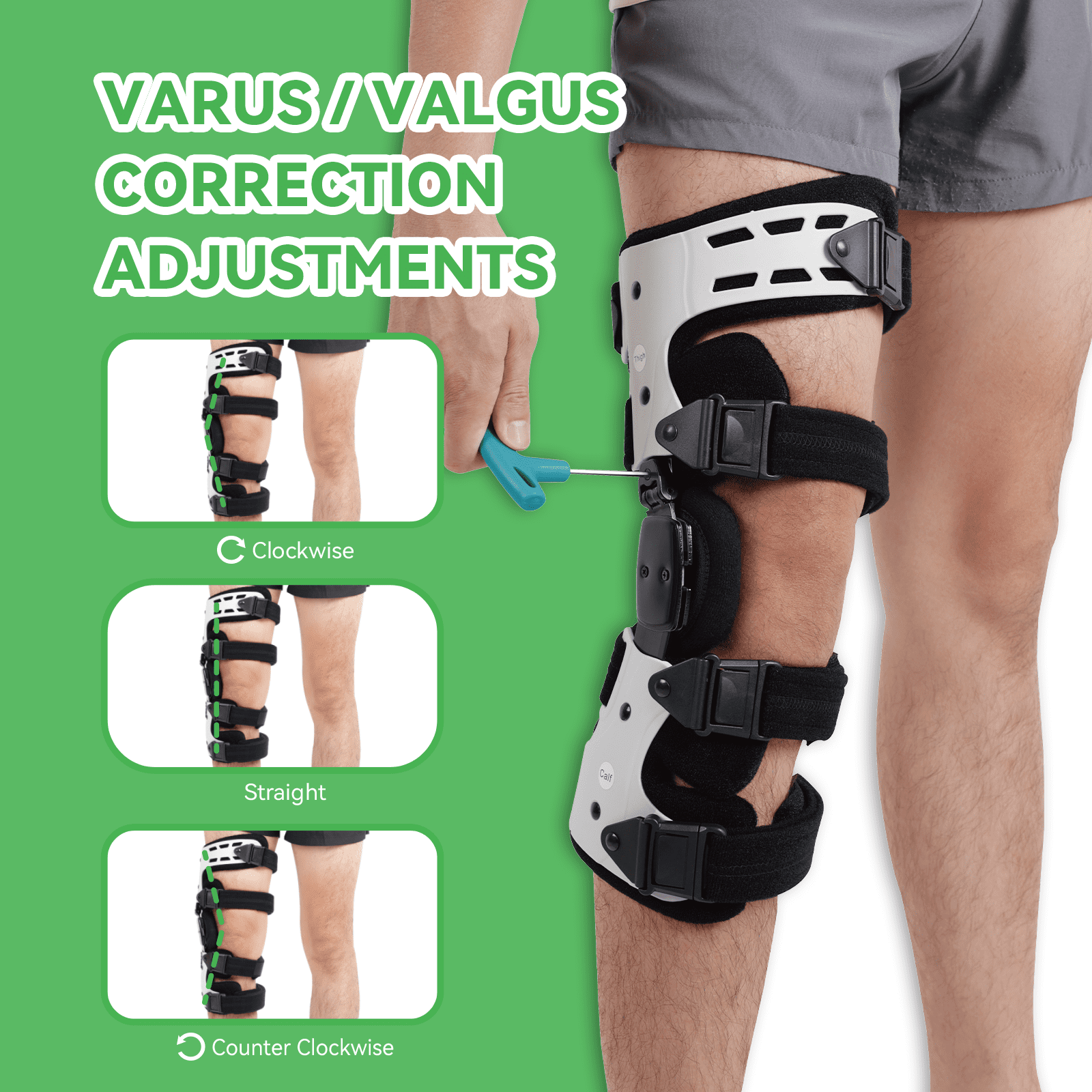 Orthomen OA Unloader Knee Brace Support for Arthritis Pain, Osteoarthritis, Cartilage Defect Repair (Inside - Right)