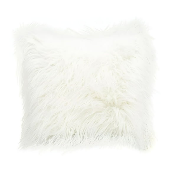 LAMIRO Couch Pillows for Living Room Fluffy Pillows Bed Throw Pillows Decor for Teenage Girls Bedroom Fuzzy Pillow Grey Throw