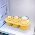 thumbnail image 4 of Bandeja para cubitos Molde para hacer hielo con tapa Mini hielo para tazas de 30-40 oz Amarillo, 4 of 7