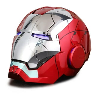 The Avengers Iron Man Multi-color Plastic FX Costume Mask, with Flip  Activated Light Effects