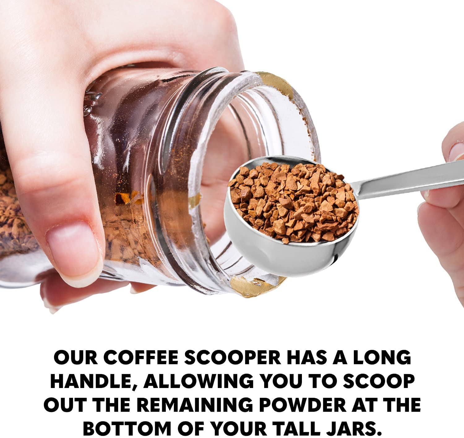 1/2 Tablespoon (1.5 Teaspoon  7.5 mL) Long Handle Scoop for Measuring  Coffee, Grains, Protein, Spices and Other Dry Goods BPA FREE $4.29