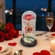 thumbnail image 4 of Adorno de luz nocturna con flores y rosas conservadas | Decoración LED de lámina de oro | Plástico acrílico | 22cm | Rojo, Dorado, Morado, Azul, Rosa | Acento de regalo para el hogar | Ambiente, 4 of 6