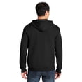 thumbnail image 3 of Gildan Heavy Blend Full-Zip Hooded Sweatshirt for Unisex GR18 Pullover Fleece Pouch Pocket Hoodie Black Pack 2, S, 3 of 5