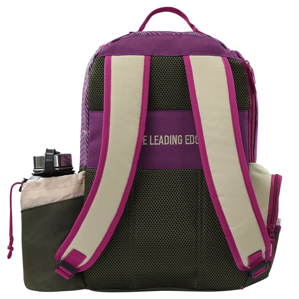 MVP Disc Sports Shuttle Disc Golf Backpack Bag (Khaki/Purple)