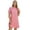 Pink, variant on Women's Double Take Texture Short Sleeve Dress with 98% Polyester 2% Elastane for a Soft Sheen and Comfortable Fit