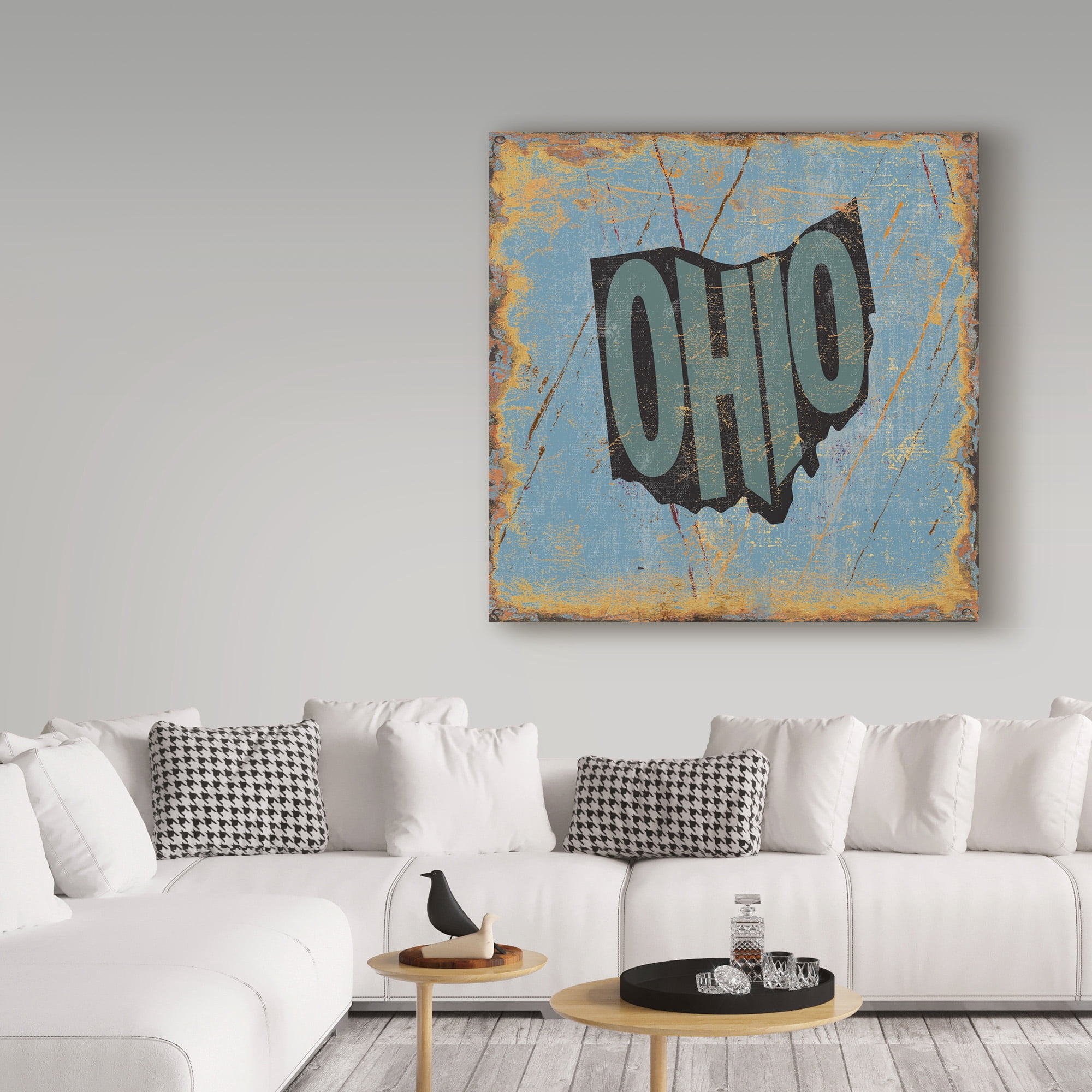 Trademark Fine Art 'Ohio' Canvas Art by Art Licensing Studio