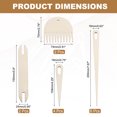 thumbnail image 2 of Uxcell Hand Loom Stick Set, 14pcs Knitting Tools Including Wood Weaving Crochet Needle Wooden Shuttle Wood Weaving Comb, 2 of 5