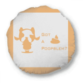 thumbnail image 1 of Coussin Rond Fierce Boston Terrier Problem Caca Décoration Maison, 1 of 3