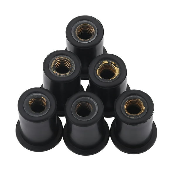 Well Nuts Boating 6Pc M6le Rubber Well Nuts Windshields For Motorcyclesk Canoe Boats Rubber Well Nuts Water Sports