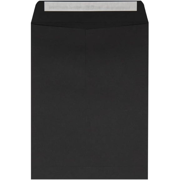 9 x 12 Open End Envelopes | Peel & Press | Midnight Black | 80lb. Text | 50 Qty