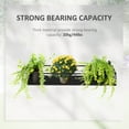 thumbnail image 4 of Outsunny 32'' x 12'' Hanging Flower Pot Stand Rack with Hooks, Metal Plant Pot Holder, Railing Shelf, Windows Decorate for Outdoor Garden Balcony Fence Patio, 4 of 10