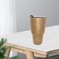 thumbnail image 1 of Taza de de material acero inoxidable 304, de vacío de agua de diamante, mini botella de agua, taza portátil taza térmica - dorado perfecl Taza de café aislada, 1 of 7
