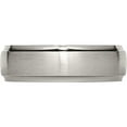 thumbnail image 3 of Titanium Brushed Center 7mm Ridged Edge Band (Size 10) Made In China tb37-10, 3 of 5