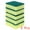 Green 5 Pcs, variant on Unique Bargains Kitchen Cleaning Sponge Non-Scratch Scrub Sponges Green 3 Pcs