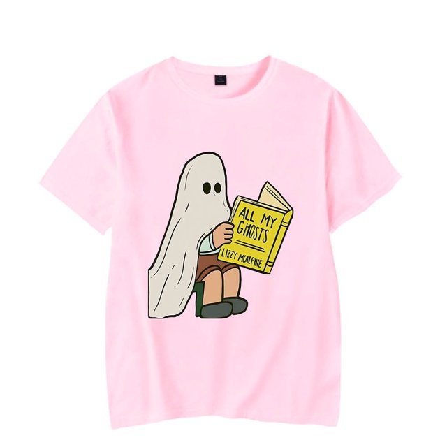 Lizzy McAlpine Merch T-Shirt Tous Mes Fantômes T Shirts Manches Courtes Mode Urbaine Hommes Femmes Col Rond Haut Tee