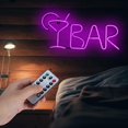 thumbnail image 2 of Khall BAR Letters Neon Light, BAR Letters Shaped LED Neon Light Shop Signs Light for Party Bar Home Decor, 2 of 9