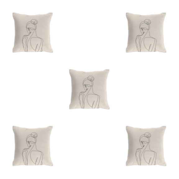 Injueey Decoración del hogar Funda de cojín fácil de limpiar en Funda de almohadas y duradera W0134-1 Type2 NO2