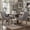 Grey, variant on iNSPIRE Q Kirk Contemporary Light Distressed Natural Finish Linen Arm Dining Chair, Beige (Set of 2)