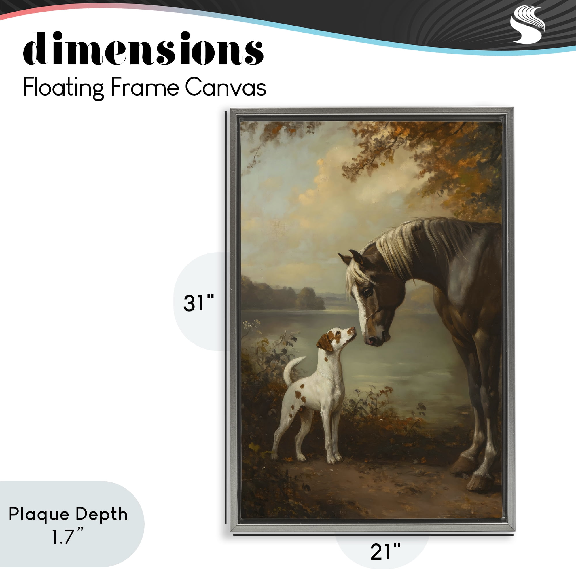 Stupell Industries Autumn Companions Hunting Party Gray Framed Floater Canvas Wall Art, design by Petal Prints Design
