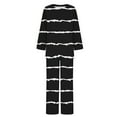 thumbnail image 4 of Two Piece Outfits For Women Fashion Printed Long Sleeved And Pants Set Casual Two-Piece Set Up to 65% off, 4 of 5